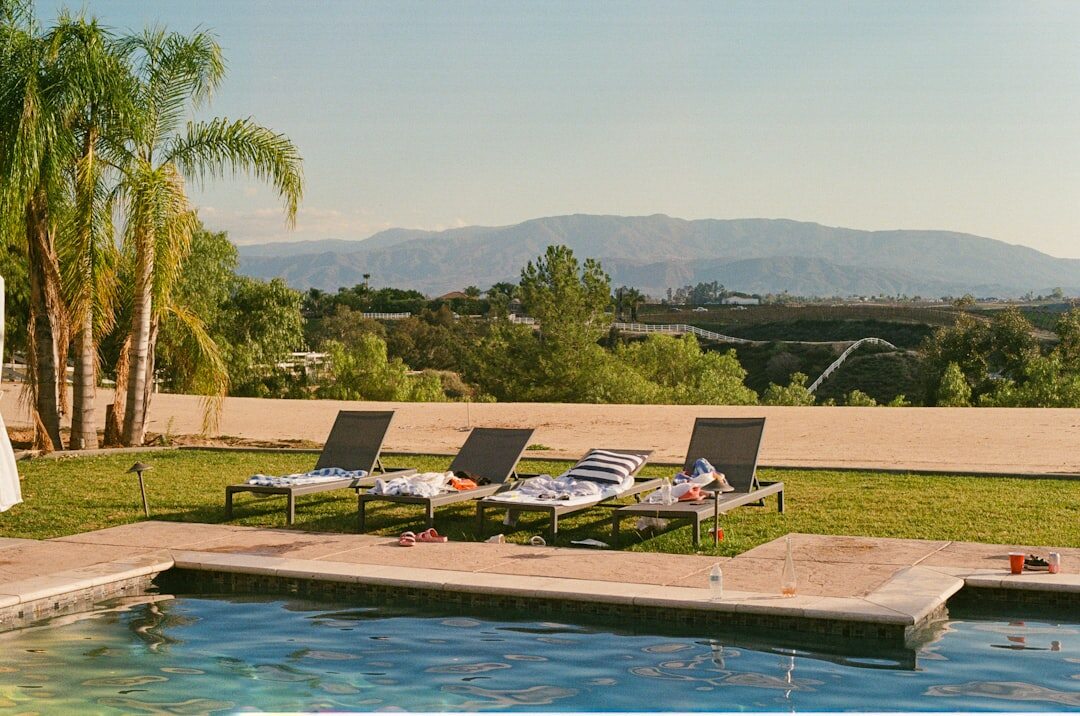 celebrity garden and pool
